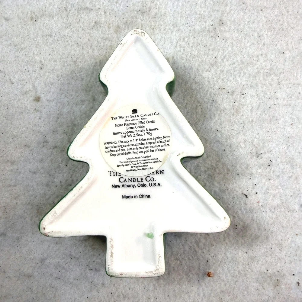 Christmas Candles Tree + Ornament Ball Kitsch Vintage Holiday Decor Lot of 2